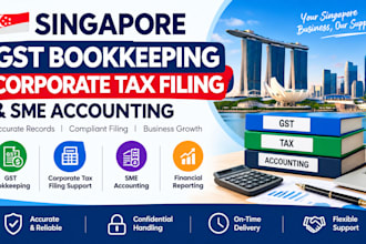 handle singapore gst bookkeeping, corporate tax filing and sme accounting