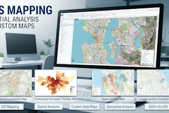 gis mapping, spatial analysis and custom data map