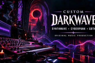 produce custom darkwave synthwave cyberpunk goth music