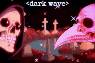 produce custom darkwave synthwave cyberpunk goth music
