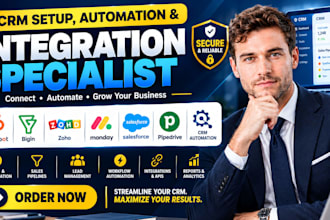 integrate hubspot bigin zoho monday salesforce pipedrive CRM automation
