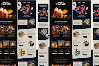 figma klaviyo christmas halloween black friday cyber monday holiday email design