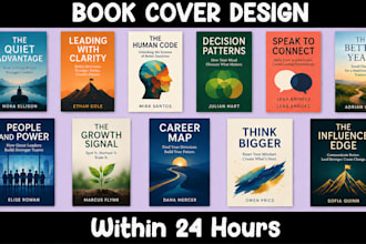 create cover design, print ready book cover wraps for KDP ingram spark
