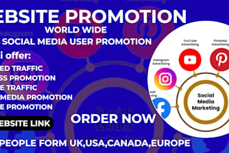 promote your website, business or link on social media