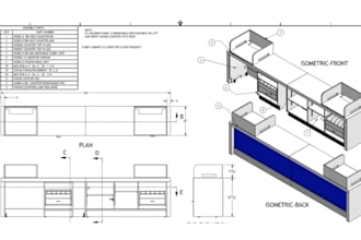 create cabinet drafting millwork cut list, joinery and fabrication shop drawings