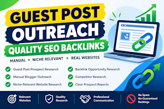 do guest post outreach and find quality backlink opportunities