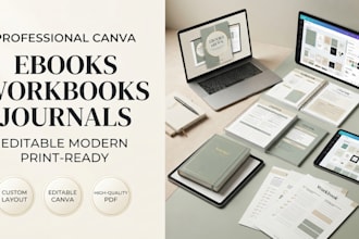 create professional canva ebooks workbooks and journals