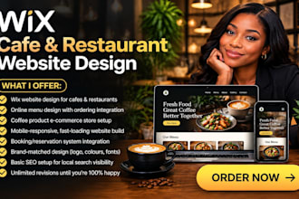 do wix cafe website restaurant menu website coffee product website