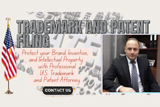 be your US trademark attorney registration, and patent filling