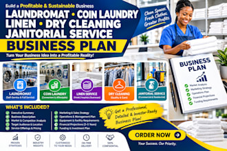 do laundromat coin laundry linen dry cleaning janitorial service business plan