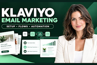 set up klaviyo email marketing, flows, segmentation and automation