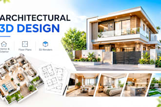 do architectural 3d modeling interior exterior 3d rendering design 3d floor plan
