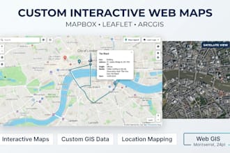 build custom interactive web maps using mapbox leaflet or arcgis