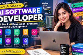 ai software developer, full stack ai developer, frontend, ai website development