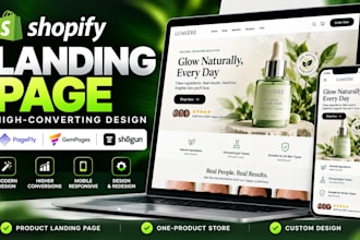 design a high converting shopify landing page with pagefly and gempages