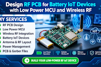 design rf pcb for battery iot devices with low power mcu and wireless rf