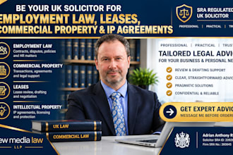 be uk solicitor for employment law, lease, commercial property, IP agreements