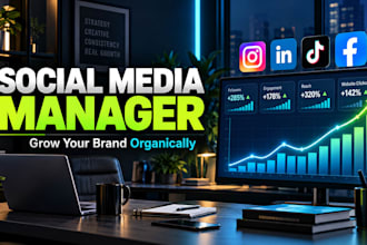 be your professional social media manager, content creator, page growth expert