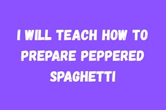 teach you how to prepare peppered spaghetti