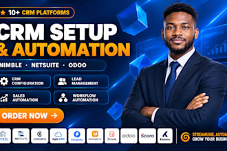 setup nimble, netsuite, coevera, agiled crm, instantly, onepage, streak, odoo