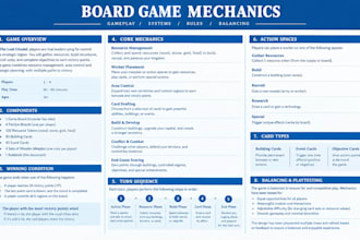 design board game mechanics, gameplay systems and game rules