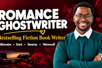 adult romance ghostwriter fiction book writer for amazon kindle romance novel