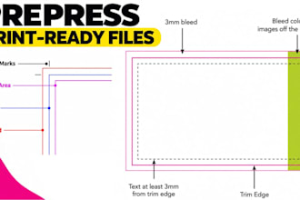 create box packaging prepress dieline cut and design die cut lines template