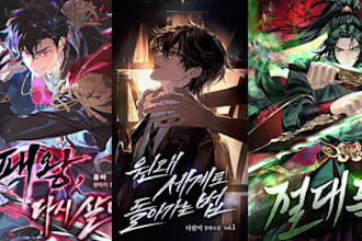 create light novel cover anime manga webnovel cover art and illustration