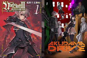draw manga style book cover or character art for your novel light novel