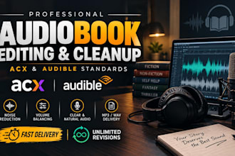 edit and master your audiobook to acx audible standard