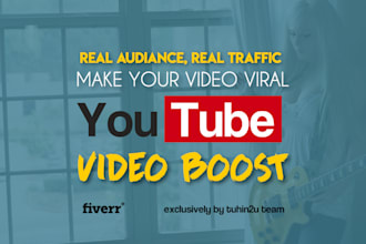 drive social media traffic to your youtube video, encouraging views