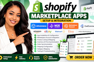 setup shopify marketplace apps litcommerce m2e marketplace connect cedcommerce