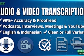 do accurate audio and video transcription