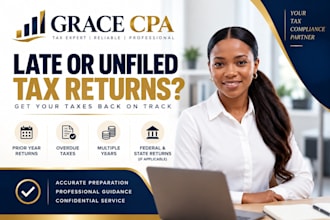 file your late tax, prior year, overdue and back US tax returns amendment CPA