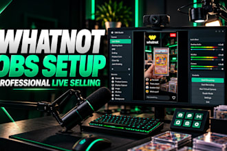 setup a professional whatnot livestream with obs studio