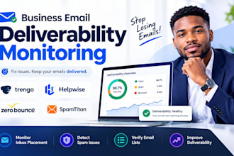 business email deliverability monitoring trengo helpwise zerobounce spamtitan