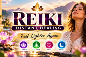 do 7 day reiki distant healing session , energy healing, chakra and meditation