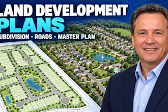 design land development subdivision master site and civil road plans