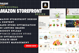 design amazon storefront, product upload, a plus content, optimize amazon store