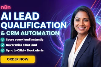 build n8n ai lead qualification and CRM automation