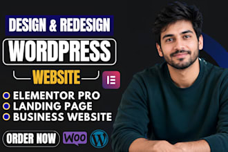 design and develop wordpress website for your business, website developmen