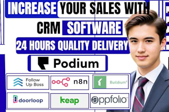 follow up boss n8n podium buildium doorloop quickbook facebook ads keap appfolio