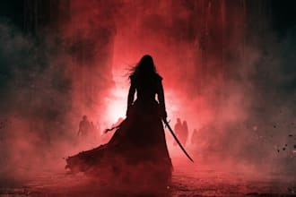 do fantasy book cover design, thriller book cover