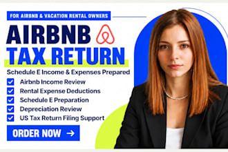 prepare airbnb vacation rental tax return schedule e income and expenses