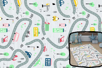 design pretty children playmat, educational playmat, kids play rug, activity mat