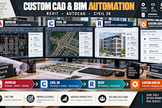 develop revit plugin autocad API civil 3d automation and custom addin tools