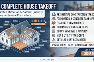 do construction estimating, quantity takeoff and material takeoff