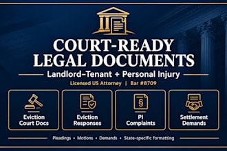 draft personal injury complaints and accident lawsuit pleadings