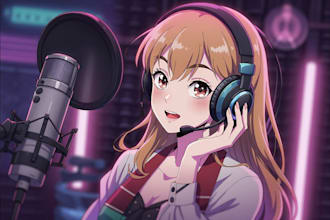 record seductive, erotic female voice over for nsfw, fantasy, cute anime girl