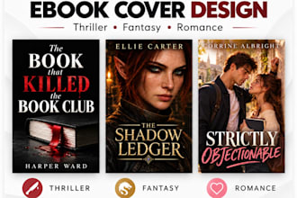 design a professional ebook cover for your novel